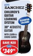 Sanchez Children's Guitar Learning System 30" Acoustic Guitar ACP31