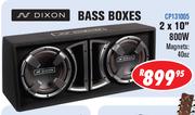 Dixon Bass Boxes 2x10" 800W Magnets 40oz CP131005