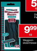 Weggooi-Skeermesse -10's