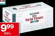 White Facial Tissues -200's