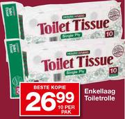 Enkellaag Toiletrolle -10 per pak