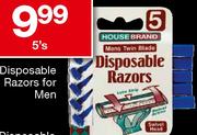 Disposable Razors For Men -5's