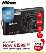 Nikon S3500 Digital Camera