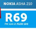 Nokia Asha 210-On Flexi 100