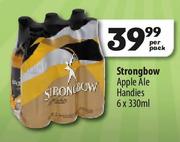 Strongbow Apple Ale Handies-6 x 330ml Per Pack