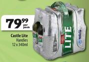 Castle Lite Handies-12 x 340ml Per Pack