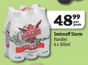 Smirnoff Storm Handles-6x300ml