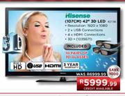 Hisense (107cm) 42" 3D LED (42T36) 