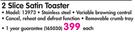 Russell Hobbs 2 Slice Satin Toaster