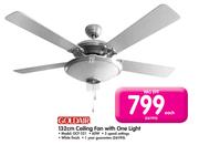 Goldair 132cm Ceiling Fan With One Light GCF-521