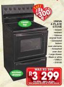 Univa 4-Plate Stove 126BLK