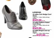 Legend Ladies Brogue Lace-Up Shoot
