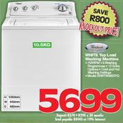 Whirlpool 10.5kg White Top Load Washing Machine 38WTW4800YQ