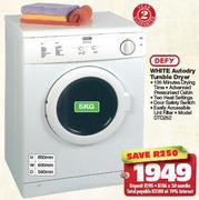Defy 5kg White Autodry Tumble Dryer DTD252