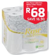 Dinu Rose Collection White Toilet Tissue-18x2 Ply
