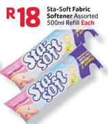 Sta-Soft Fabric Softener Assorted Refill-500ML Each