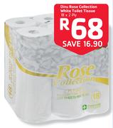 Dinu Rose Collection White Toilet Tissue-18x2 Ply