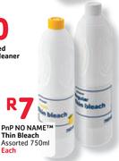 Pnp No Name Thin Bleach-750ml Each