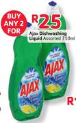 Ajax Dishwashing Liquid-2x750ml
