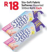 Sta-Soft Fabric Softener 500ml Refill-Each