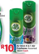 Air Wick 4 In 1 Air Freshener-180ml Each