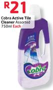 Cobra Active Tile Cleaner-750ml Each