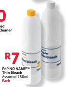 PnP No Name Thin Bleach-750ml Each