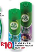 Air Wick 4 in 1 Air Freshener-180ml Each