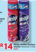 Pledge Modern Surface Cleaner Assorted-275ML Each