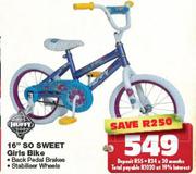 16" So Sweet Girls Bike