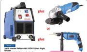 Tradeweld 200A Inverter Welder With 850W 115mm Angle Grinder 