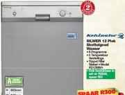 Kelvinator Silwer 12 Plek Skottelgoed Wasser KD12MM1