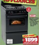 Defy Black 3 Plate Plug In Stove DSS513
