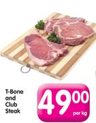 T-Bone And Club Steak-Per Kg