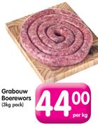Grabouw Boerewors-Per Kg