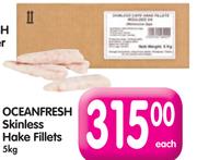 Oceanfresh Skinless Hake Fillets-5kg