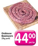 Grabouw Boerewors(3Kg Pack)-Per Kg