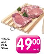 T-Bone And Club Steak-Per Kg