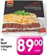M Beef Lasagne-1.5Kg