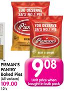Pieman's Pantry Baked Pies(All Variants)-12's