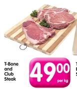 T-Bone And Club Steak-Per Kg