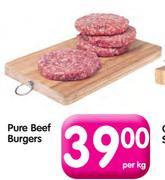 Pure Beef Burgers-Per Kg