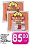 Mielie-Klip Chicken Viennas Banded Pack-2x1kg Each