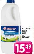  Clover Fresh Milk -2Ltr