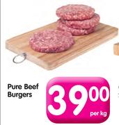 Pure Beef Burgers-Per Kg