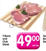 T-Bone And Club Steak-Per Kg