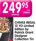 Chivas Regal 12 YO Limited Edition By Patrick Grant Designer Collection Tin-750ml