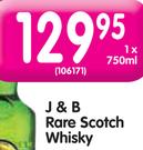 J & B Rare Scotch Whisky-750ML