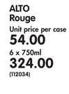 Alto Rouge-6x750ML