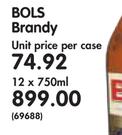 Bols Brandy-12x750ML